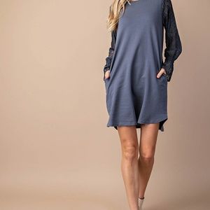 Lace Sleeve Dress